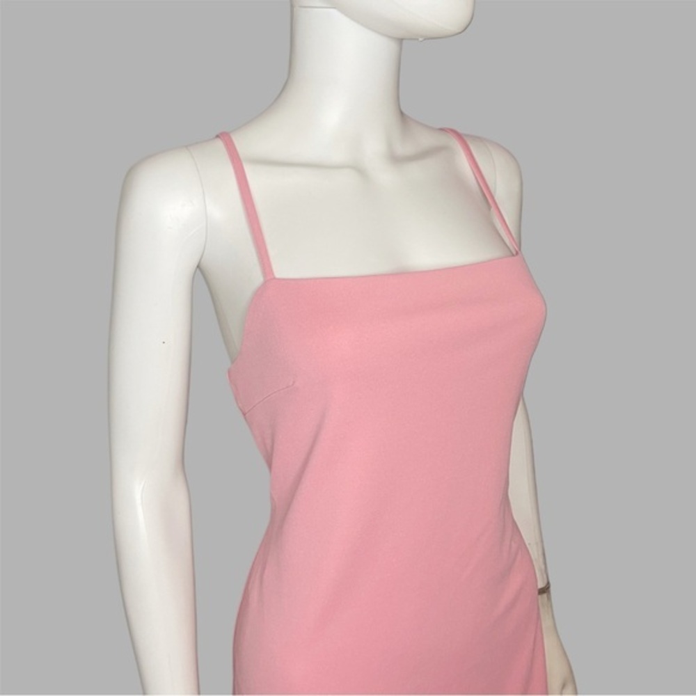 BCBGeneration Coral Pink Tiered Ruffle Hem Mini Dress - Picture 3 of 6
